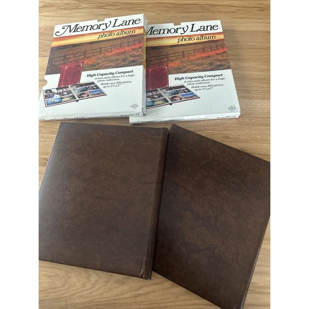 2 Vintage Holson Memory Lane Photo Album Holds Up To  Photos 200 Photos Each